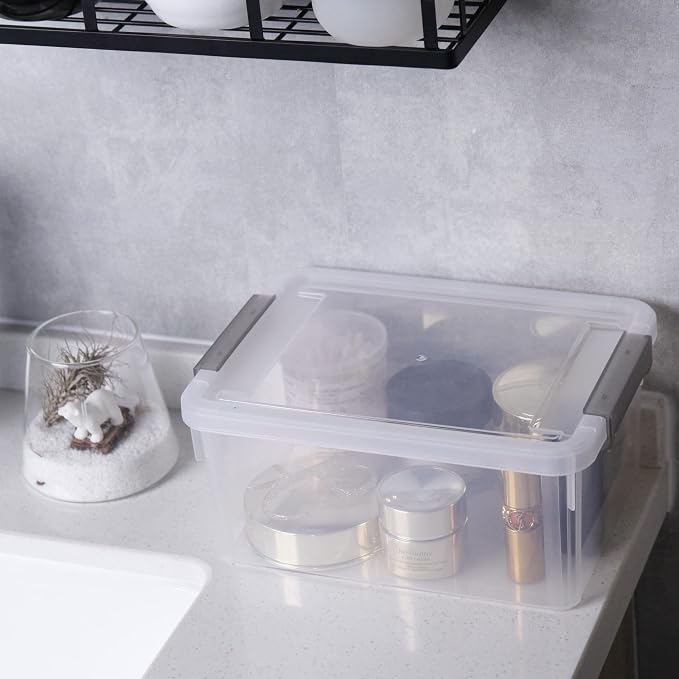 8Packs 3.2Qt Small Clear Storage Bins with Lids, Plastic | Containers with Lids for Crafts, Beads, Stationery, Toys and Accessories. Stackable to Save Space at Home,Office - Image 9