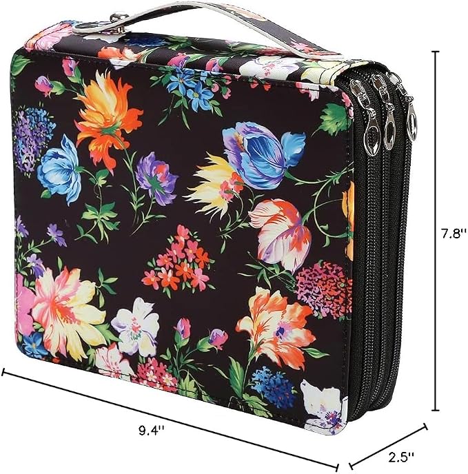 120 Slots Colored Pencil Case Organizer, 3 Layer Bag | Twill Oxford fabric,127 elastic loops,detachable handle,for travel, home storage,drawing tools,creative gifts - Image 7