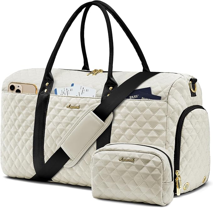 LOVEVOOK Travel Duffle Bag,Carry on Overnight Bag with Shoe Compartment,Weekender Bags for Women with Toiletry Bag,Gym Duffel Bag with Wet Pocket,Hospital Bags for Labor and Delivery by LOVEVOOK