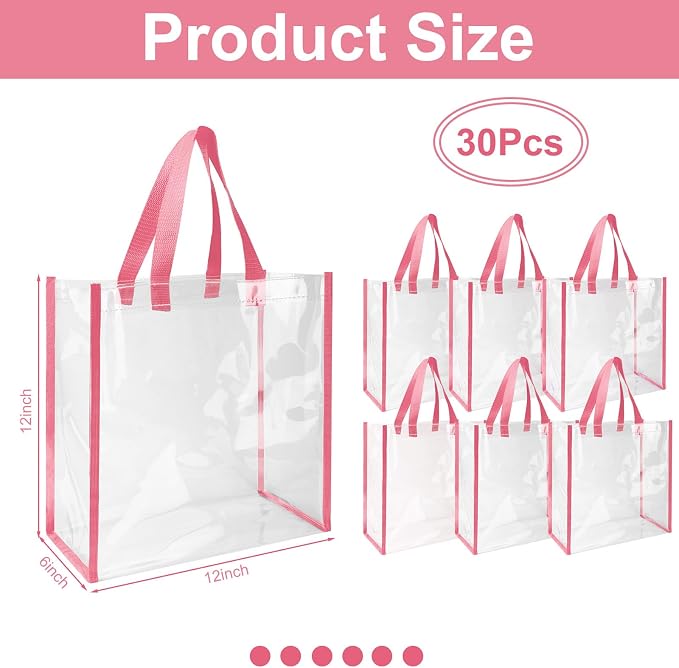 Eccliy Clear Tote Bag Stadium Approved with Handles - Image 3