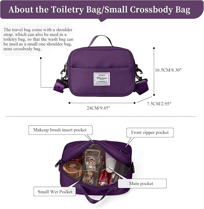 Weekender Bags for Women, Personal Item Travel Bag with Shoes Compartment | Overnight Travel Duffel Bag with Toiletry Bag, Airplane Friendly Carry-On Bag - Image 4