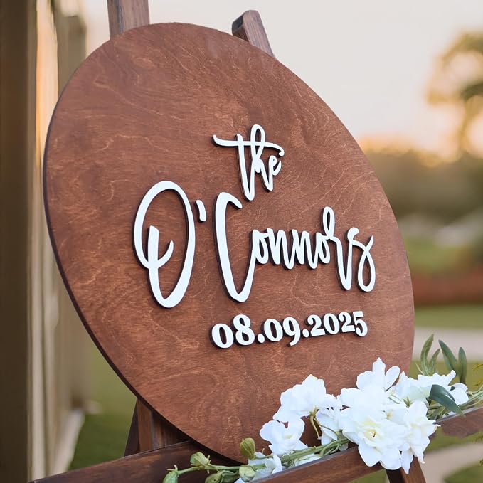 Personalized Round Guest Book Alternative Sign, Unique Guest Book Sign, Custom Alternative Guest Book, Wooden Guest Book, Wedding Ceremony Guestbook Sign (Design 4) - Image 2