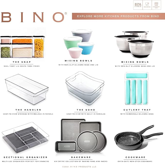 BINO | Stackable Storage Drawers, Large - Clear | THE CRATE COLLECTION | Storage Bins With Drawers | Bathroom Organizers | Under Sink Organizer | Vanity Cabinet Home Organization (Pack of 2) - Image 7