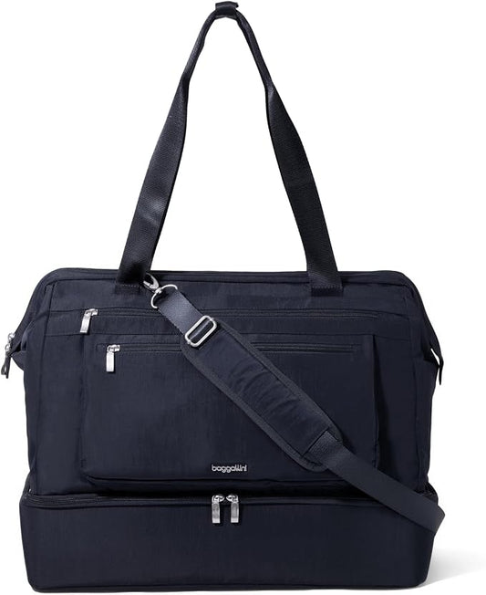 Modern Weekender - Lightweight 18"x15.7"x9.4" Duffel Carry-on Travel Bag for Women by baggallini