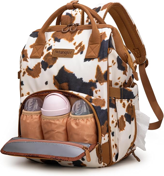 Montana West Wrangler Diaper Bag Backpack Aztec Callie Bag Travel Backpack Purses Western Multi-Function Baby Bags for Mom - Image 7