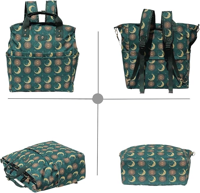 Diaper Tote Bag Totepack Backpack Crossbody Bag 3 in 1 for Women Laptop Backpack Multifunctional with Insulated Pockets - Image 7