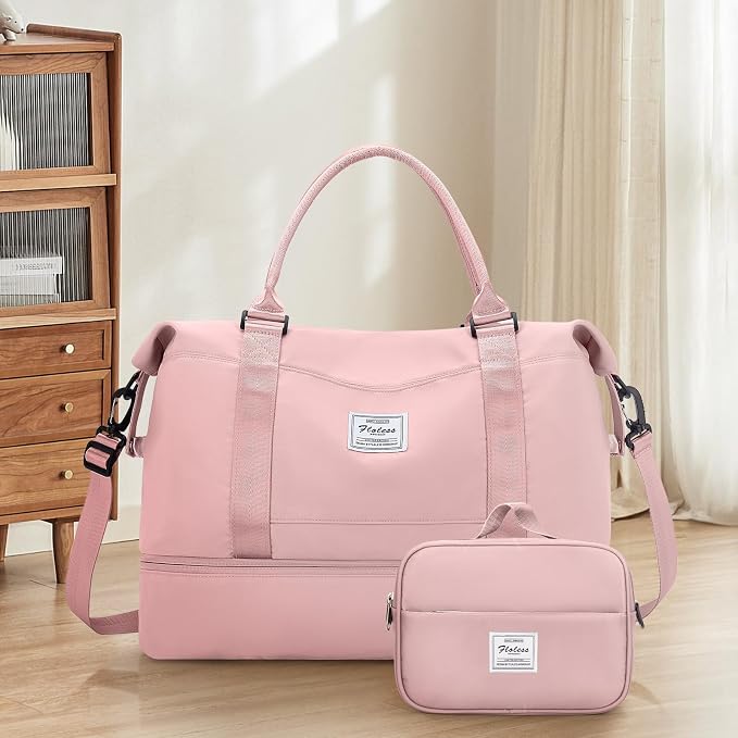 Weekender Bags for Women, Personal Item Travel Bag with Shoes Compartment | Overnight Travel Duffel Bag with Toiletry Bag, Airplane Friendly Carry-On Bag - Image 9