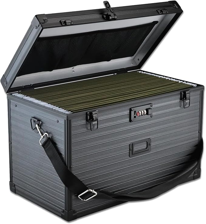 Hanging File Box for Legal | All-in-one set, 20 Folders by Unknown