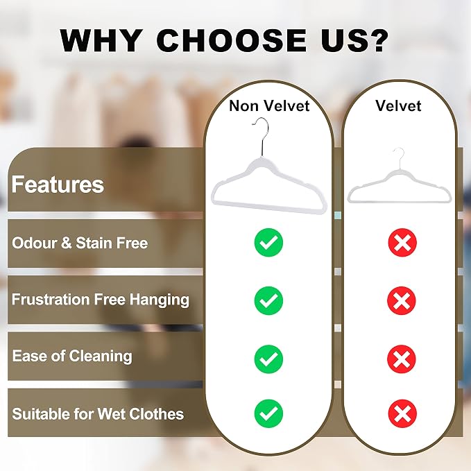 Quality 13.78-Inch Slim Plastic Hangers – 30 Pack – Cream White – Non-Velvet, Non-Flocked, Thin Space-Saving Design with Swivel Hook – for Kids & Petite Women - Image 3