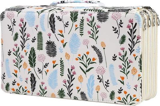 300 Slots Colored Pencil Case Organizer, 4 Layer Bag | Twill Oxford fabric,103 elastic loops,detachable handle,for travel,home storage,drawing tools,creative gifts by Lbxgap