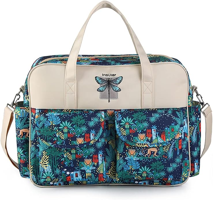 Kamay's Mummy Shoulder Bag Diaper Bag Chic Nappy Changing Bag Tote/Messenger Style Large with Changing Mat, Adjustable Straps - Image 5