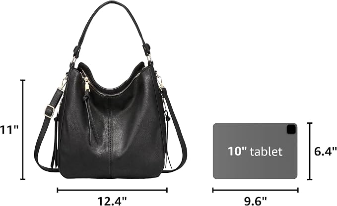 Hobo Crossbody Bag for Women, Designer Shoulder Purse Handbags - Image 3