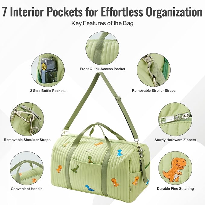 Women’s Travel Duffel Bag – Large Weekender & Overnight Travel Bag with Wet Pocket, Carry-On Friendly, Ideal as Hospital or Maternity Bag for Labor and Delivery - Image 5