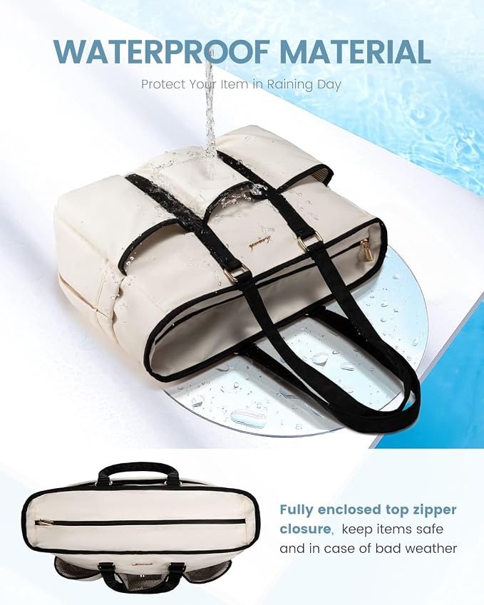 LOVEVOOK Work Tote Bag for Women, Laptop Bag for Women, Teacher Nurse Tote Bag, Utility Tote For Work/Travel/College/Daily, Professional Computer Purse Large Handbag With Multi Pockets - Image 5