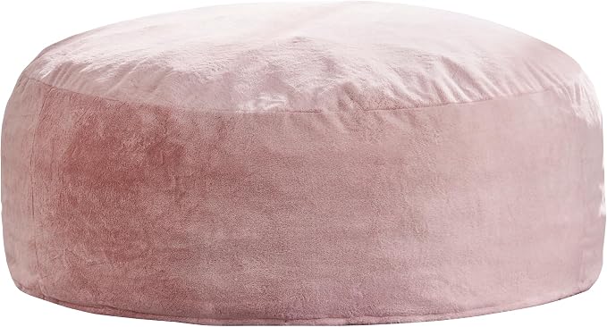 Hobestluk Bean Bag Chair for Adult Giant Beanbag with Filler Pink 6FT | Breathable Material Removable Machine Washable Cover Memory Foam Living Room Bedroom Reading Gaming Oversized Large Big - Image 8