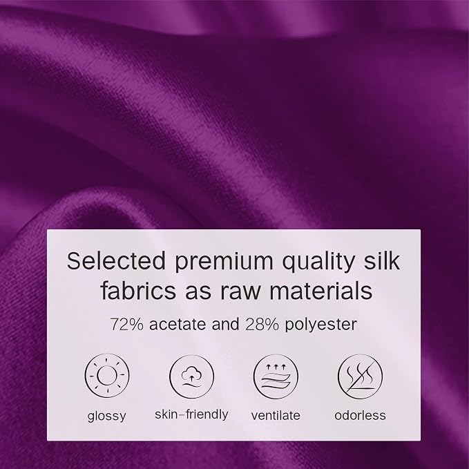 Fits for Brikin Bag Insert Organizer For Hermes(25 S,KikyoPurple) | Premium Silk Material,Smooth Touch,Lightweight,zipper,protect from scratches & stains,multiple pockets,keychain,waterproof - Image 4