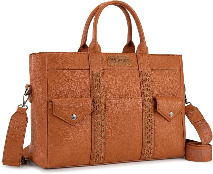 Wrangler Work Tote Bag for Men and Women Business Teacher Bag Large Capacity Briefcase Handbag with Adjustable Strap by THEOFFICIALMONTANAWEST