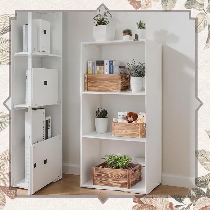 AceOrbit 6 Pcs Decorative Wood Crates for Storage Display 6 Size Rustic Nesting Crates with Handle Farmhouse Wooden Container Boxes for Wedding Bride Shower Party Market Farmers Decor(Wood Color) - Image 5