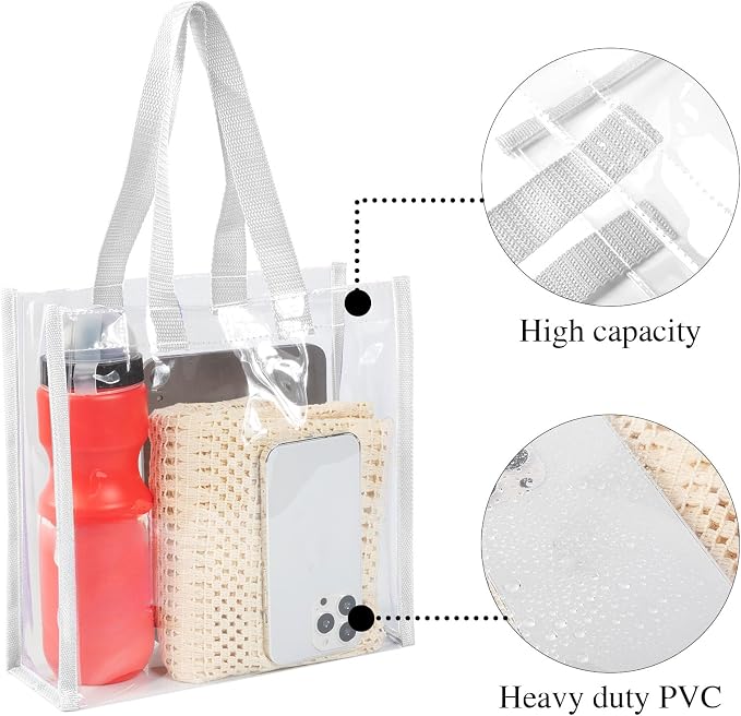 Eccliy Clear Tote Bag Stadium Approved with Handles - Image 6