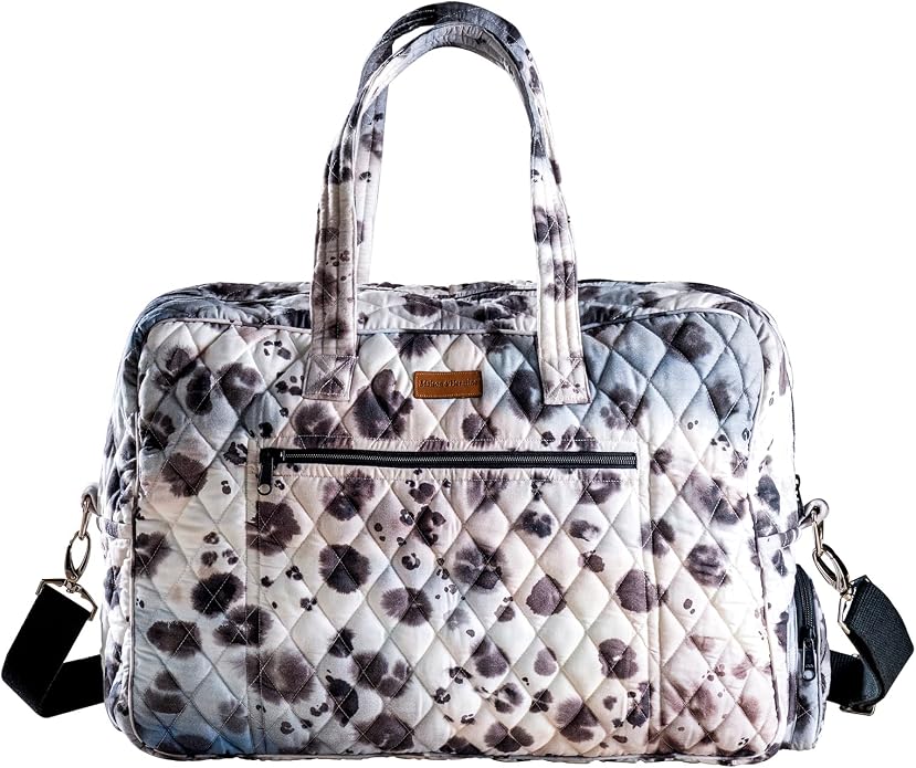 Maison d' Hermine Weekender Bags for Women Cotton Quilted Duffel Overnight Luggage Weekend Bag for Men Gym Gifts Travel | Overnight Luggage Weekend Bag for Men Gym Sports Gifts Duffle bag Business Travellers Trip Spring Summer by MaisondHermine