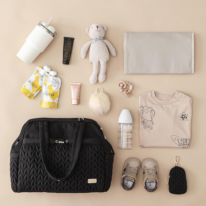 Asha Diaper Bag Tote For Daily Use, Travel Shoulder Diaper Bag With Long Strap - Image 3