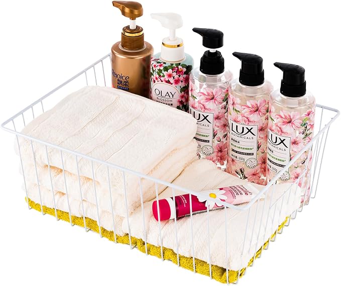 Upright Freezer Organizer Bins， Freezer Baskets for 16, 17, 21 cu.ft Standup Freezer, Wire Storage Baskets with Built-in Handles for Frozen Foods, Snacks, Vegetables, Fruits and More, Set of 4 , White - Image 4