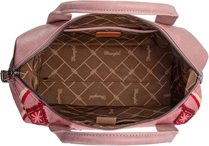 Wrangler Duffel Bag for Women Large Travel Weekender Bag Designer Tapestry Carry On Bags, Pink - Image 5