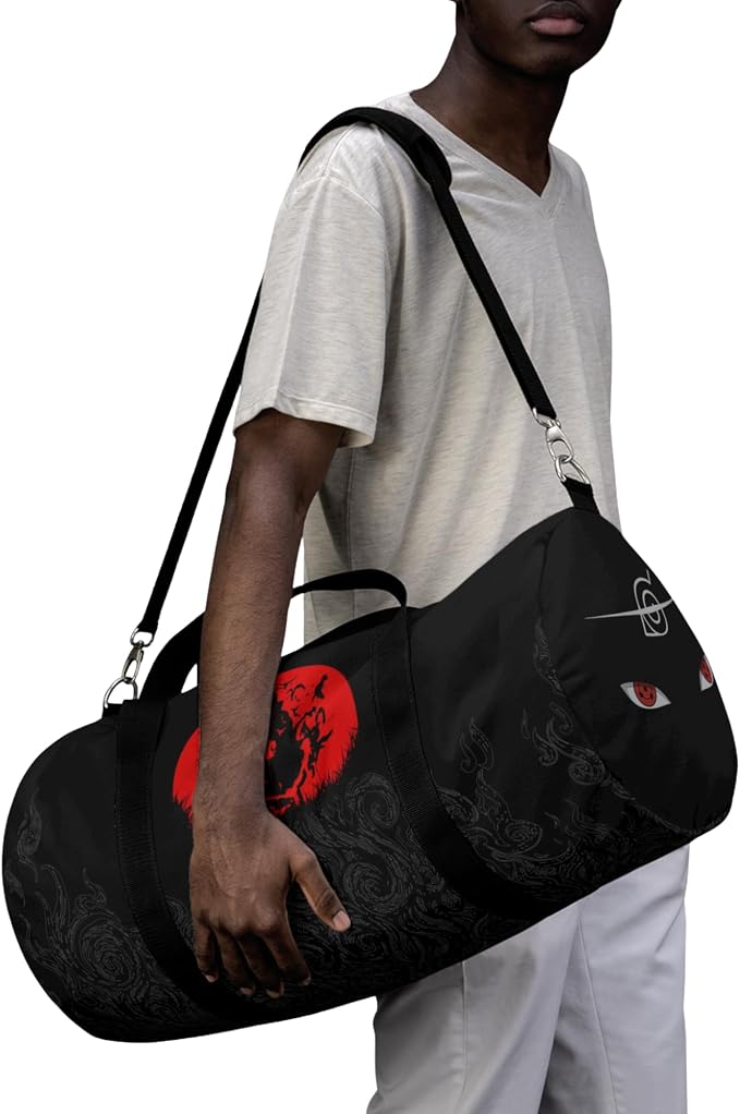 Anime Gym Bag for Women Men - Large Capacity Waterproof Workout Fitness Travel Sports Bags Fashion Street Camping Expandable Carry On Duffle Bag For Couple (Nar Tachi) PTY - Image 3