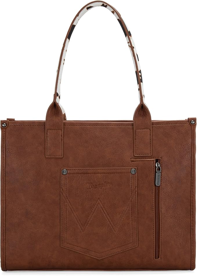 Montana West × Wrangler Tote Bag for Women Western Cow Print Purse Designer Top Handle Handbags - Image 4
