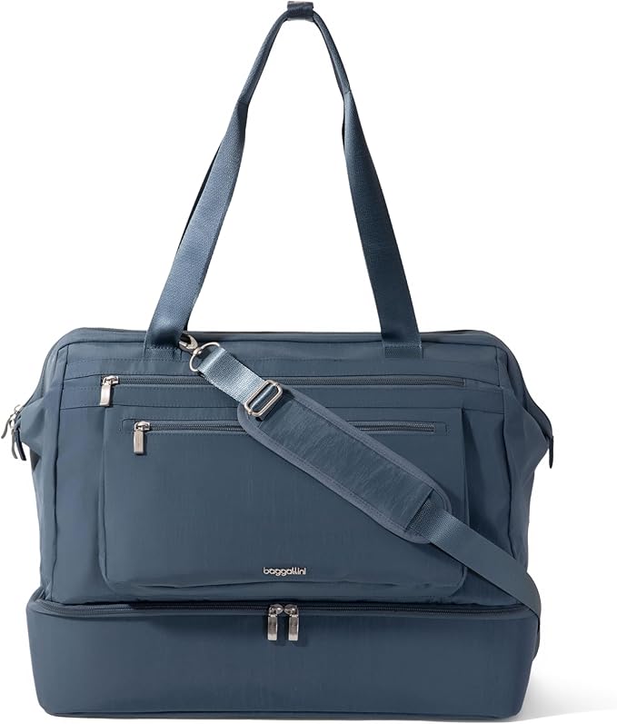 Modern Weekender - Lightweight 18"x15.7"x9.4" Duffel Carry-on Travel Bag for Women by baggallini