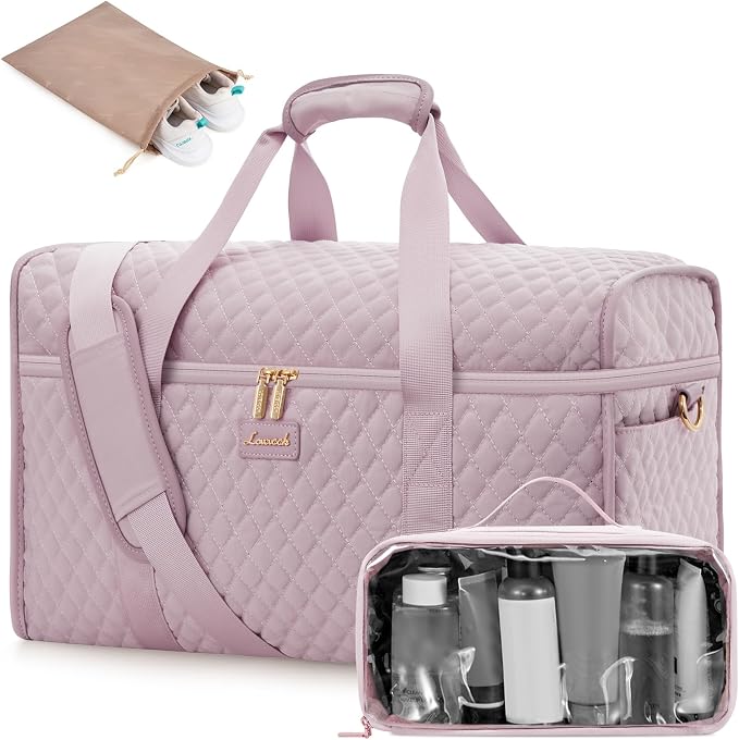 LOVEVOOK Travel Duffle Bag - Weekender & Overnight Bag with Toiletry & Wet Pocket, Carry-On Size, 3pc Set by LOVEVOOK