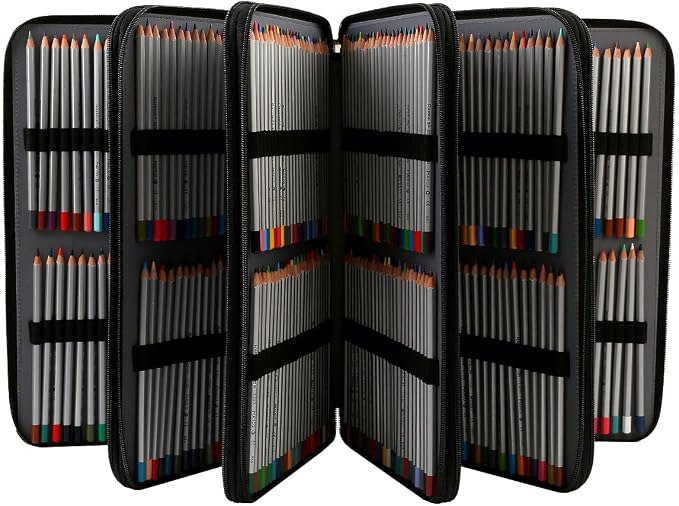 600-Slot Colored Pencil Case, 5-Layer Zipper with Shoulder strap and Handle | Organizer Bag for Pencil Storage Case for Artist Painter Office Sketch Travel Supplies - Image 2