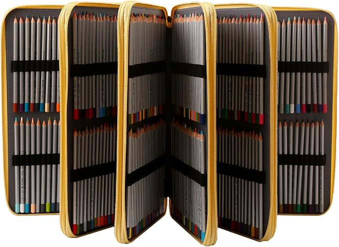 600-Slot Colored Pencil Case, 5-Layer Zipper with Shoulder strap and Handle | Organizer Bag for Pencil Storage Case for Artist Painter Office Sketch Travel Supplies - Image 2