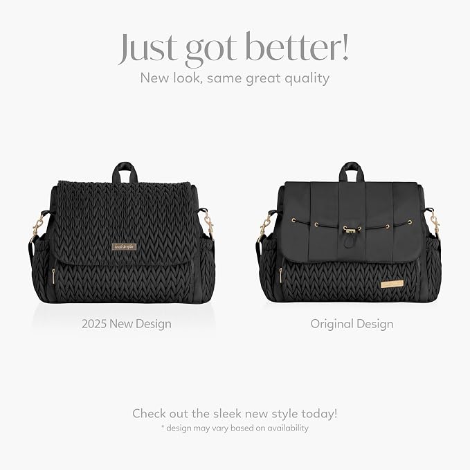 Hannah & Sophia Belle Convertible Baby Diaper Backpack & Bag in Black, Large Size, Dual Sided Water Resistant Changing Mat Included, Detachable Shoulder Straps, Easy To Use | Waterproof Changing Pad, Spacious, Multiple Pockets & Insulated Bottle Holder... - Image 2