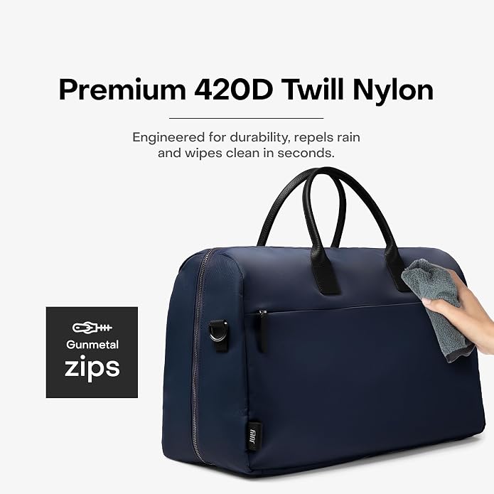 Carry All Split Weekender, Carry On Bag | Weekender Travel Bag for Personal & Work, Zipped Pockets, Pass-Through Band, Clamshell Opening, Flight Approved - Image 6