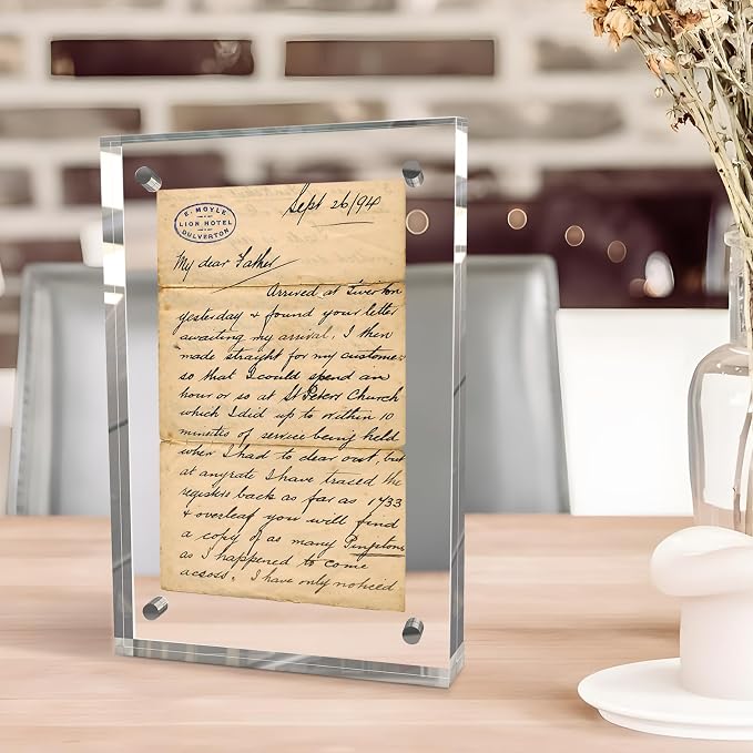 8x10 Inch Acrylic Picture Frame 1 Pack, 10+10mm Magnetic Photo Frame | High-clarity Acrylic, for 8x10 Pictures, Anti-fade, Frameless Floating, Double Display, Liquids Corrosion Resistant, 1 Pack - Image 8