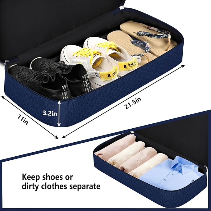 ITIEZY Weekender Bag for Women 21.5" Travel Duffel Large Carry On Bag 3PCS | Nylon Duffel Bag with Waterproof Shoe Compartment, Crossbody Bag and Toiletry Bag, Travel Weekend Hospital Overnight Gym Bag - Image 3