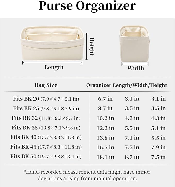 Satin Purse Organizer for Birkin 25, Craie | Sellier Style, Tailored Fit, Multiple Pockets, Lightweight Satin, Ideal for Travel, Shopping, and Daily Use - Image 8