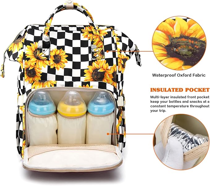 Diaper Bag Backpack for Mom & Dad, Multifunction Waterproof Baby Changing Bags, Large Nappy Bag Backpack - Image 2