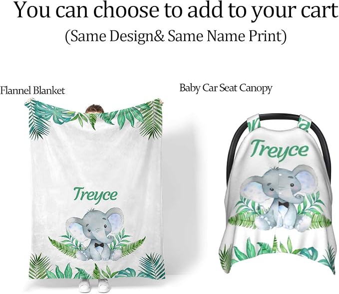 Custom Diaper Bag with Name Personalized Elephant Leaf Nylon Travel Backpack for Holiday Travel Customized Nappy Changing Bag with Pockets for New Mom - Image 6