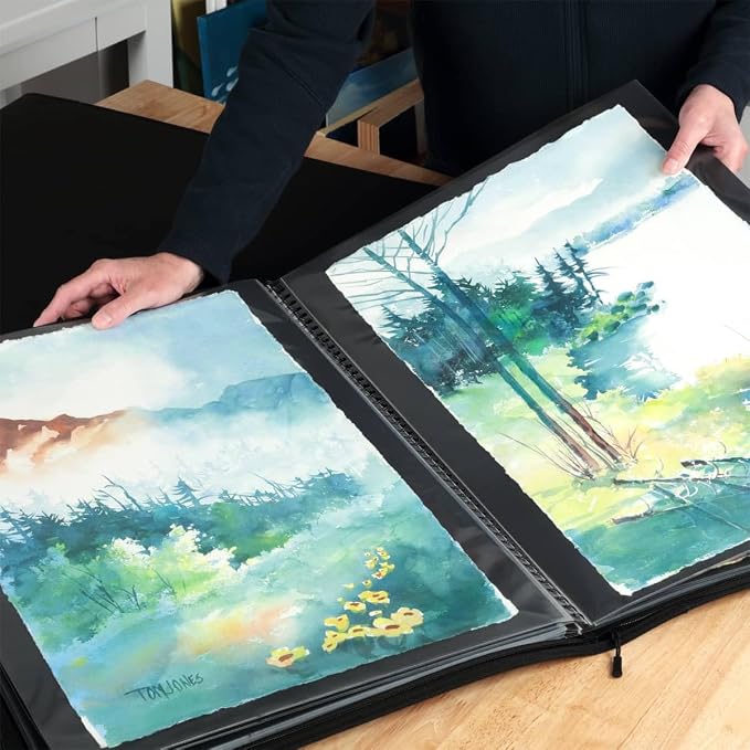 Picturesque Pro Presentation Refill Book 24x36 - Art Portfolio Folder for Artwork, Archival Storage Solution, Strong Spiral Bound Format w/ 20 Crystal Clear Pages and Acid-Free Divider Sheets - Image 5