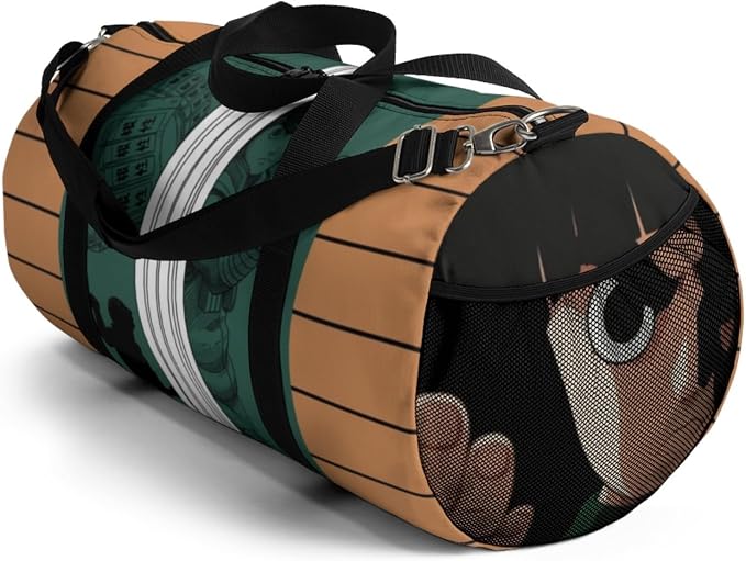 Anime Gym Bag for Women Men - Large Capacity Waterproof Workout Fitness Travel Sports Bags Fashion Street Camping Expandable Carry On Duffle Bag For Couple (Green Lee) PTY - Image 4