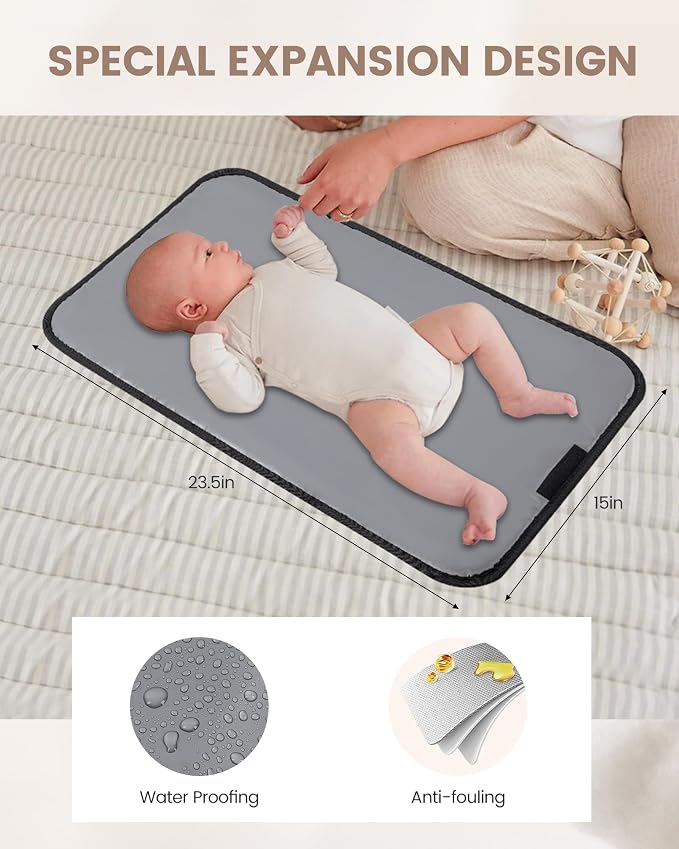LOVEVOOK Diaper Bag Tote, 15.6 Inch Puffer Diaper Bag, Waterproof Travel Diaper Tote with Changing Pad Pacifier Case - Image 6