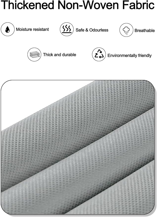 TAHAVICE 1 Pack Over The Door Storage Organizer with 5 Large Pockets | 44 lbs Weight Capacity Door Hanging Organizers with 10 Mesh Pockets for Bedroom,Bathroom,Nursery,Kidroom(Light Gray) - Image 8