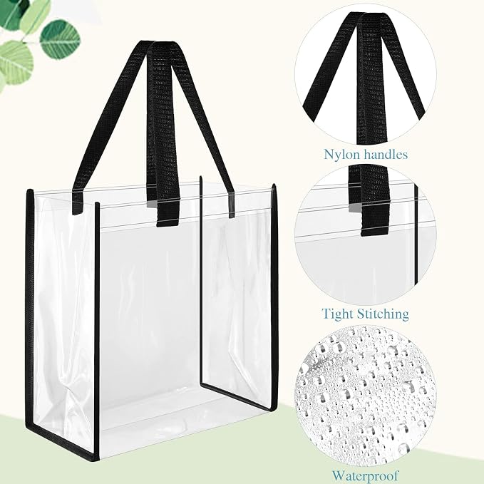 Eccliy Clear Tote Bag Stadium Approved with Handles - Image 5