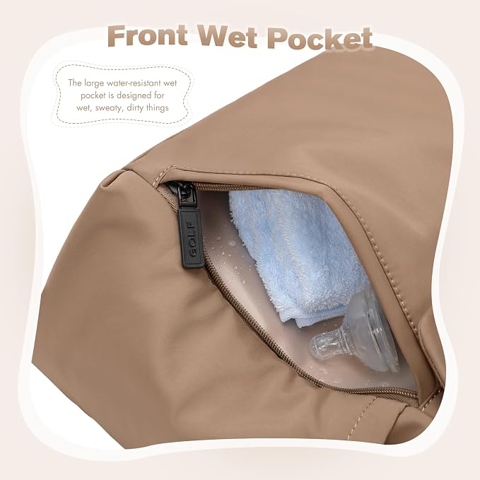 14L Puffer Diaper Bag Tote, Large Capacity Travel Diaper bags, Crossbody Hospital Bag for mom - Image 3