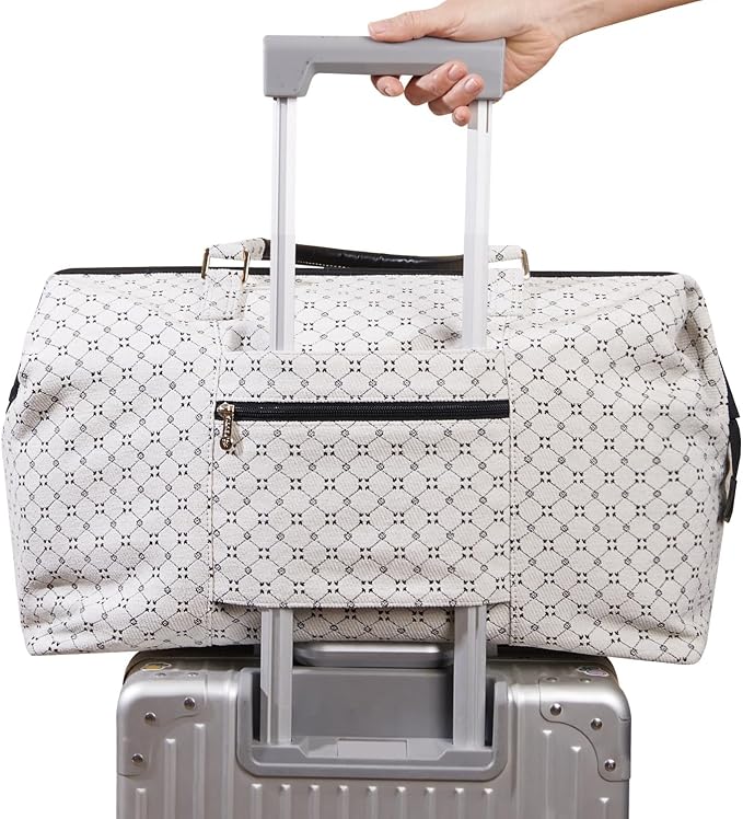 SUNVENO Mommy Bag, Large Hospital Bag with Changing Pad, Organizer Pouches & Luggage Sleeve for Travel & Diaper Essentials - Image 12