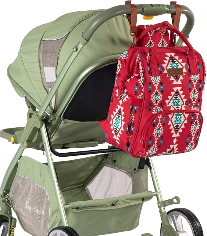 Montana West Wrangler Callie Diaper Bag Backpack with Stroller Straps Multifunction Baby Travel Bag WG2204-9110BDY - Image 6