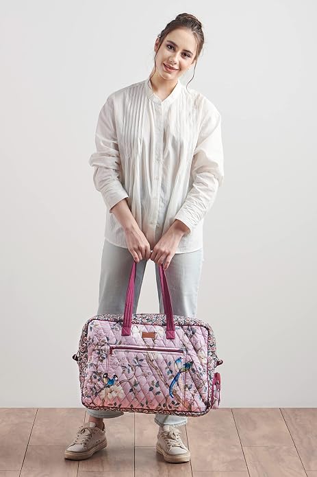 Maison d' Hermine Weekender Bags for Women Cotton Quilted Duffel Overnight Luggage Weekend Bag for Men Gym Gifts Travel | Overnight Luggage Weekend Bag for Men Gym Sports Gifts Duffle bag Business Travellers Trip Spring Summer - Image 8
