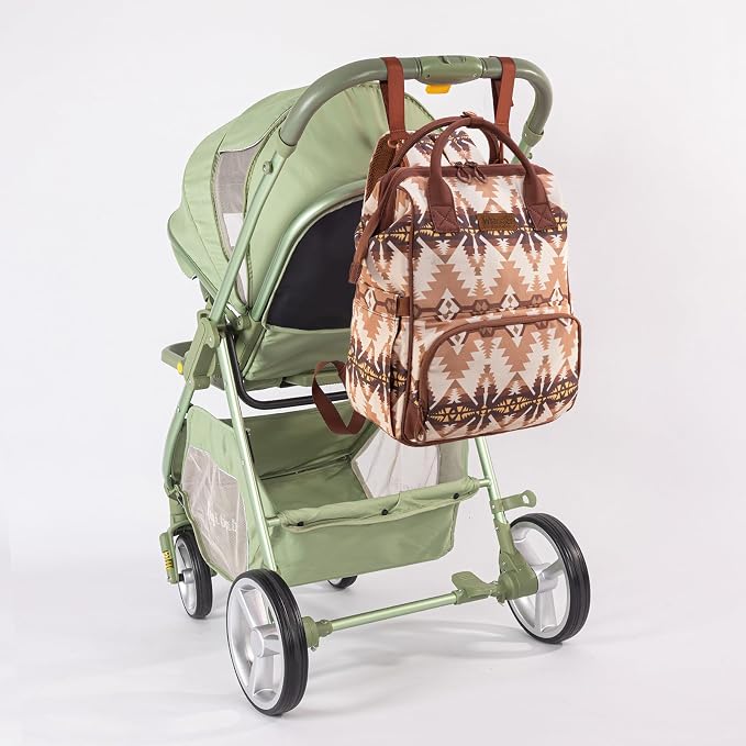 Wrangler Callie Diaper Bag Backpack with Stroller Straps Multifunction Baby Travel Bag WG2210-9110TN - Image 4